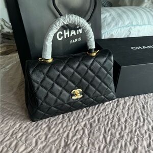 Chanel MINI FLAP BAG WITH TOP HANDLE